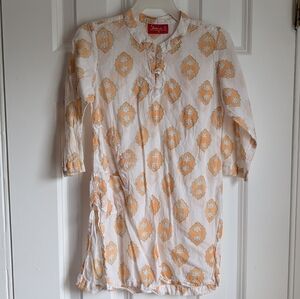 Soma Indian Block Print Girls Kurta Blouse Size 4